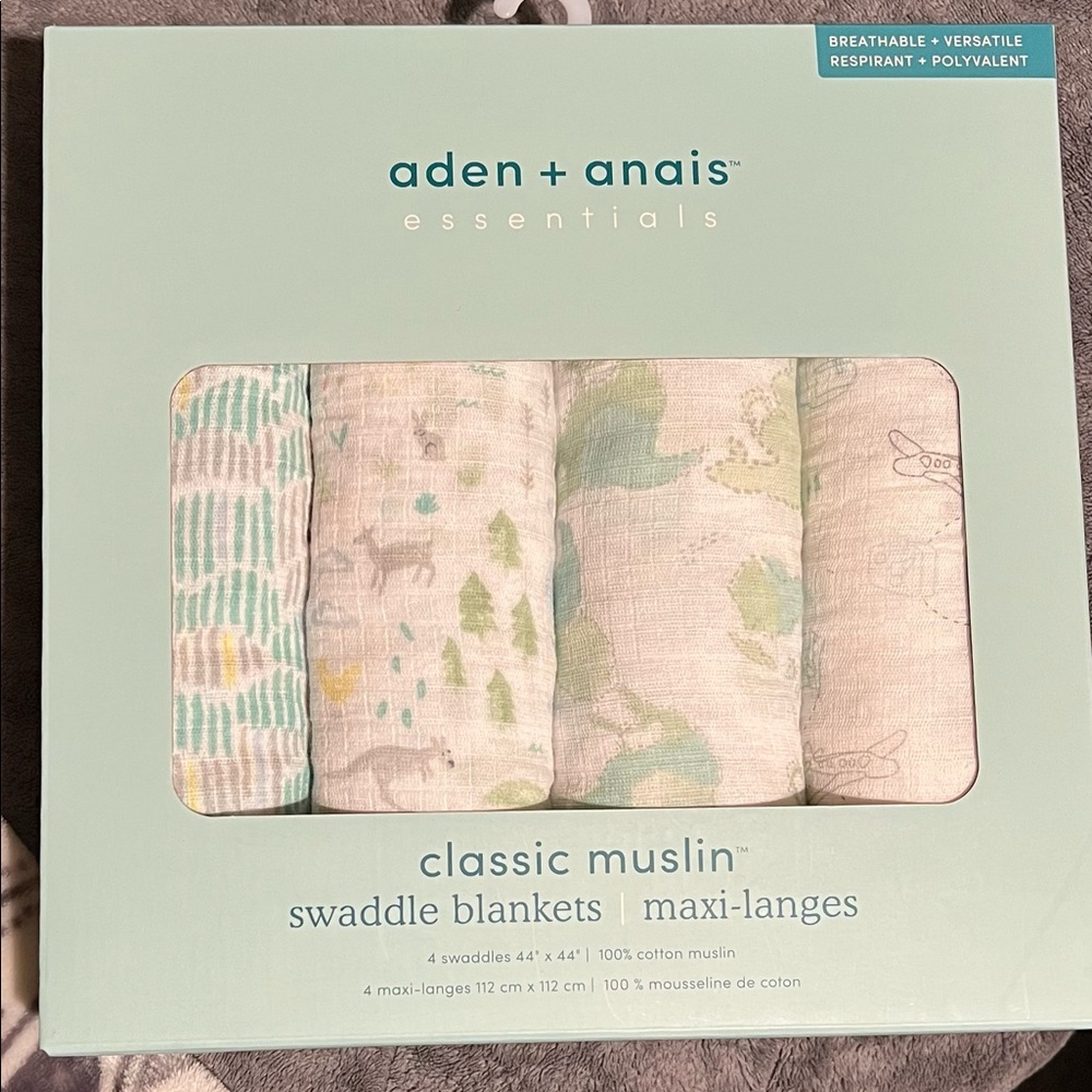 NWT muslin swaddle blankets